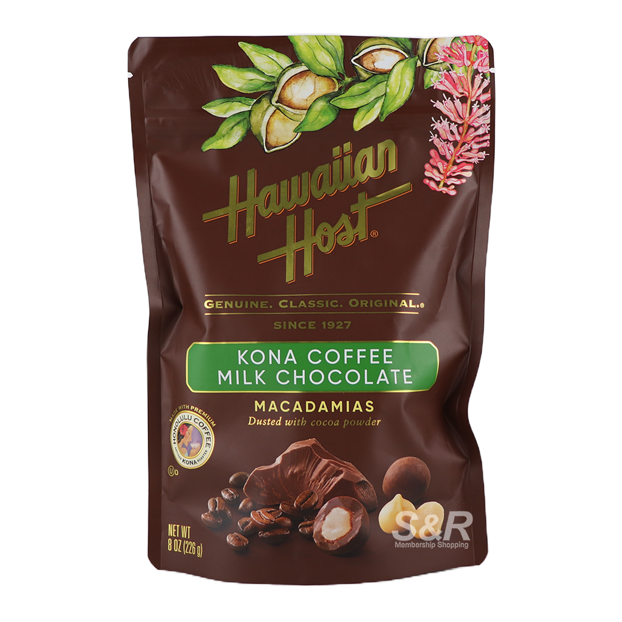 Hawaiian Host Kona Coffee Milk Chocolate 226g Hawaiian Host Kona Coffee Milk Chocolate 226g